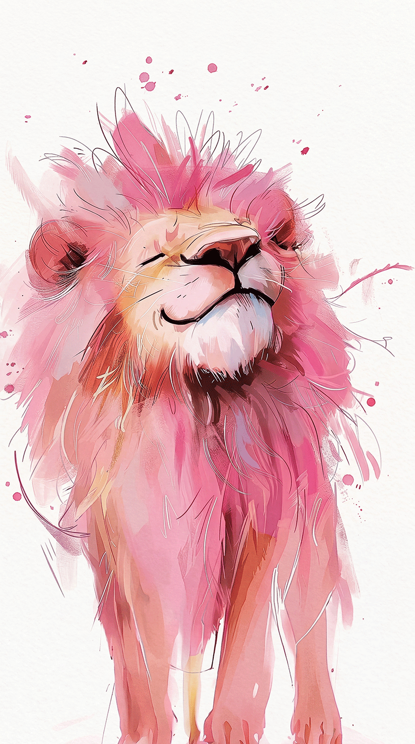 Pink Fluffy Portrait