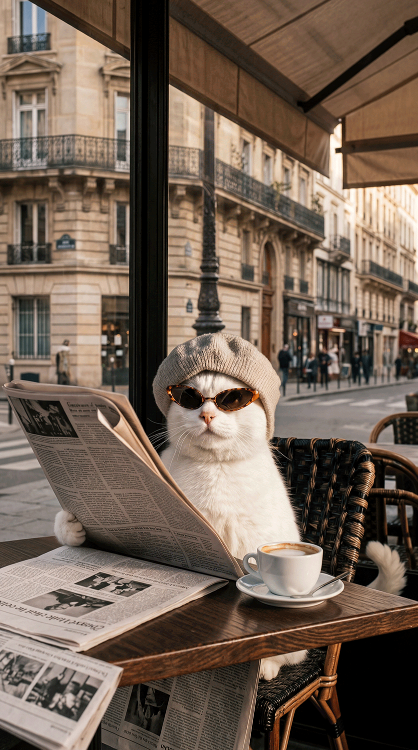 Parisian Cafe Morning