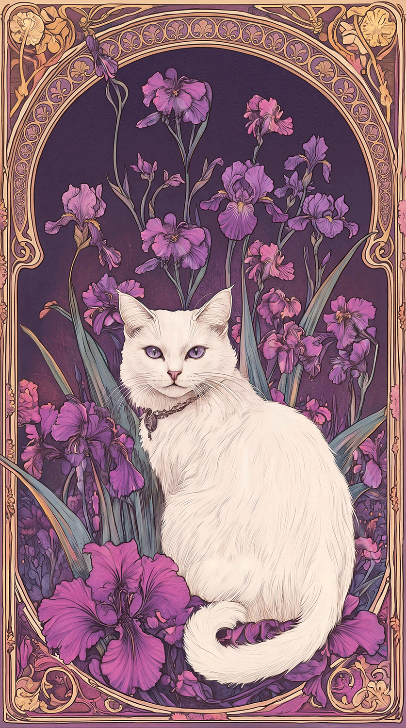 Art Nouveau Iris