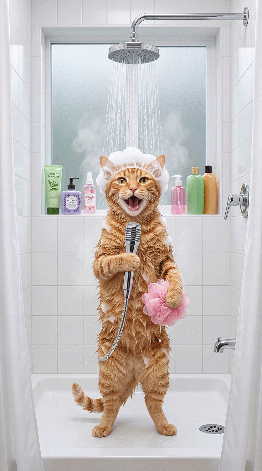 Bathroom Singing Performance